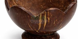 Coconut Shell Flower Bowl