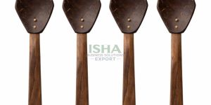 Dark Brown Coconut Shell Masala Spoon