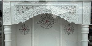 60 Inch White Marble Temple for Home