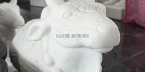 White Marble Nandi Statue