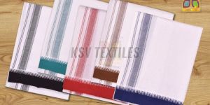 Traditional White Cotton Dhoti