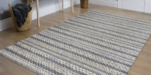 Chunky Braided Stripe Textured Carpet