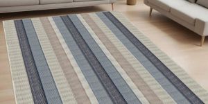 Coastal Stripe Flat Weave Rug