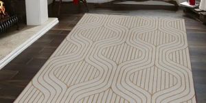 Golden Wave Woolen Rug