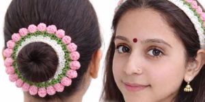 handmade crochet hair scrunchies