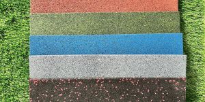 Colored Rubber Gym Flooring Tile