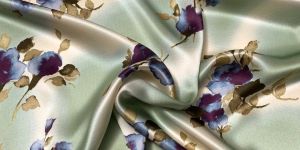 Digital Print Swiss Satin Fabric