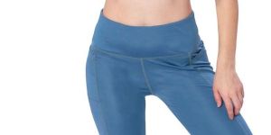 Ladies Blue Sports Bra Legging Set