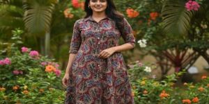 Womens Pure Cotton Leaf Printed Co Ord Set