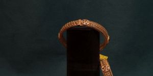 Classic Braided Edge Stone Accent Bangles