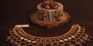 Royal Pearl Coin Drop Ethnic Necklace Set