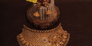 Royal Temple Cutwork Designer Choker Necklace Set