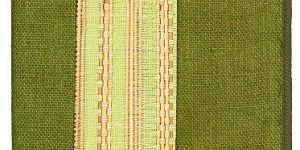 Jute File With Wooden Work (Parrot Green)