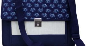 Navy Blue Color Conference Jute Bag