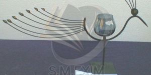 Peacock Shaped Metal Tealight Candle Holder