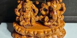 Terracotta Clay Laxmi Ganesh Statue