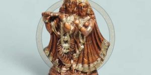 Terracotta Radha Krishna Idol
