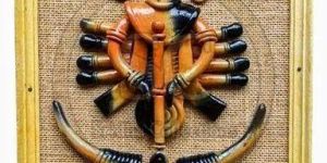 Tribal Folks Terracotta Wall Art Frame