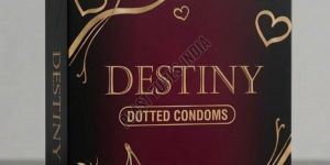 Destiny Cherry Flavour Dotted Condom