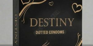 Destiny Vanilla Dotted Condom