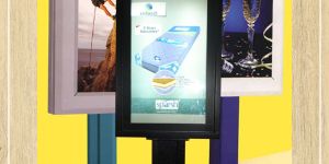 printed scroller standee