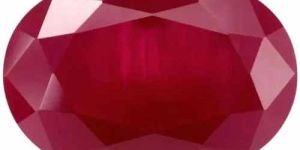 Red Oval Astro Ruby Gemstone