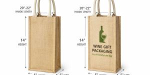 Jute Wine Bottle Bags