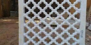Velvet White Marble Jali