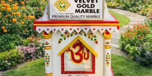 White Marble Tulsi Pot