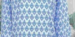 Blue Printed Cotton Kurti