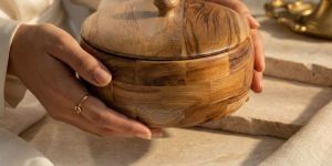 Teak Wooden Casserole