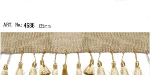 Golden Tassel Border Fringe Trim