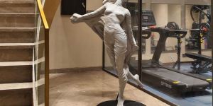 Fiberglass Dancling Lady Sculpture