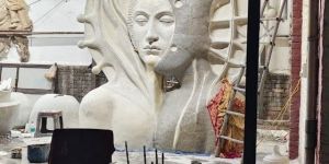 Fiberglass Sampooran Sculpture
