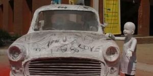 Fiberglass Street Car Sculpture