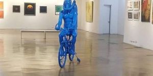 Fiberglass The Survivor Sculpture