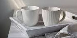 Glass Resin Tea Cup Sculpture