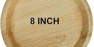 8 Inch Round Areca Leaf Disposable Plates