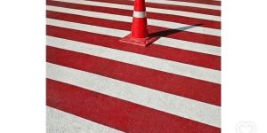 Yellow Line Marking Flooring