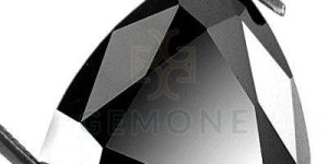 1.00 Ct Trillion Cut Natural Loose Black Diamond
