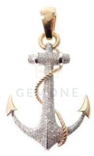2.05 Carat Anchor Charm Hip Hop Pendant For Mens