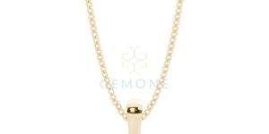 Women 2Ct Bezel Setting Round Cut Lab Diamond Pendant 14K Yellow Gold