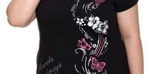 Black Women Longline T-Shirt