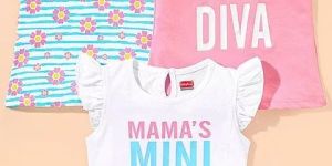 Single Jersey Girls Designer Tops