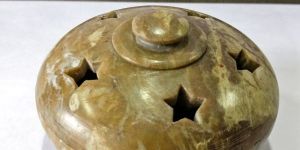 Brown Soapstone Potpourri Box