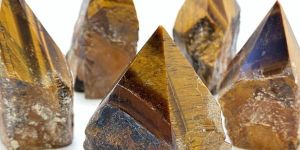 Pointed Natural Tiger Eye Crystal Stone