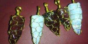 Wire Wrapped Arrowhead Pendant