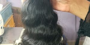 temple human black hair extension