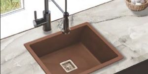 Metallic Brown Stainless Steel Kitchen Sink