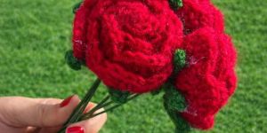Handmade Fabric Flower Bunch